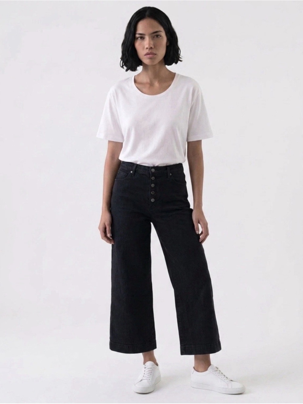 Sam Edelman | Codie High Rise Wide Leg Ankle Jeans